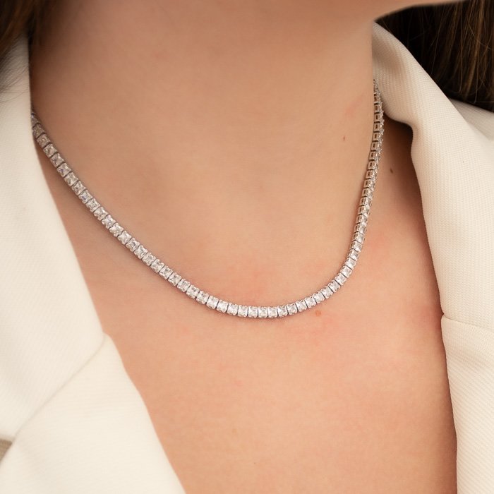 CHOKER RIVIERA ZIRCÔNIAS QUADRADAS