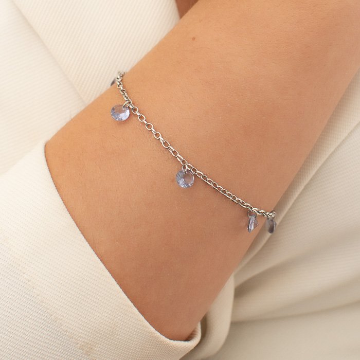 PULSEIRA AÇO INOXIDÁVEL COM CINCO ZIRCÔNIAS