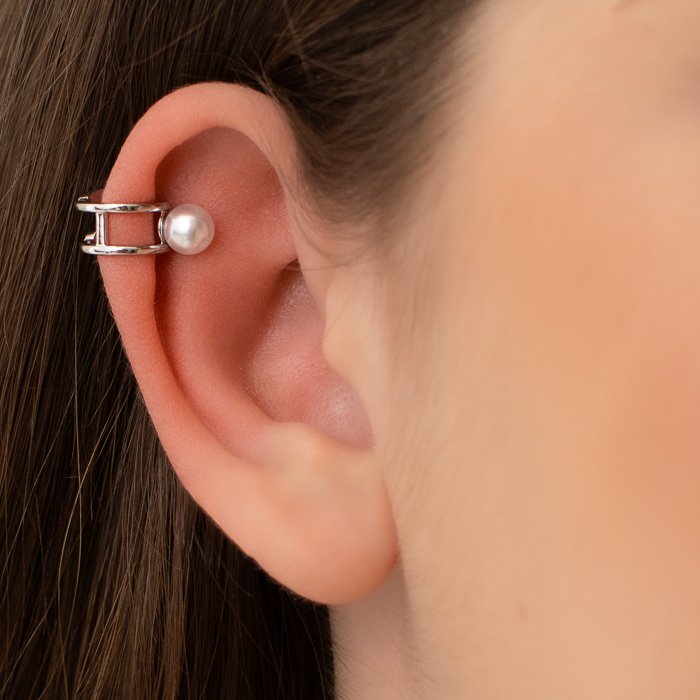 PIERCING FAKE FIOS LISOS COM PÉROLA