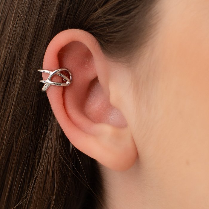 PIERCING FAKE FIOS LISOS ENTRELAÇADOS