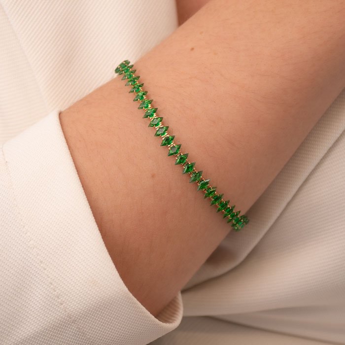 PULSEIRA ZIRCÔNIA NAVETE