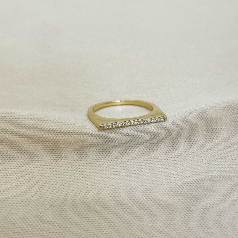 ANEL CRAVEJADO QUADRADO