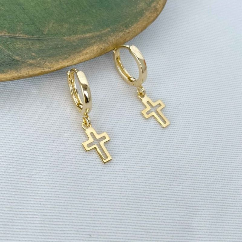 MINI ARGOLA ARTICULADA COM CRUZ VAZADA