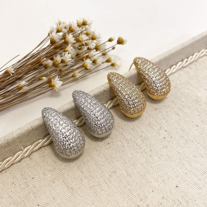 ARGOLA CRAVEJADA GOTA G