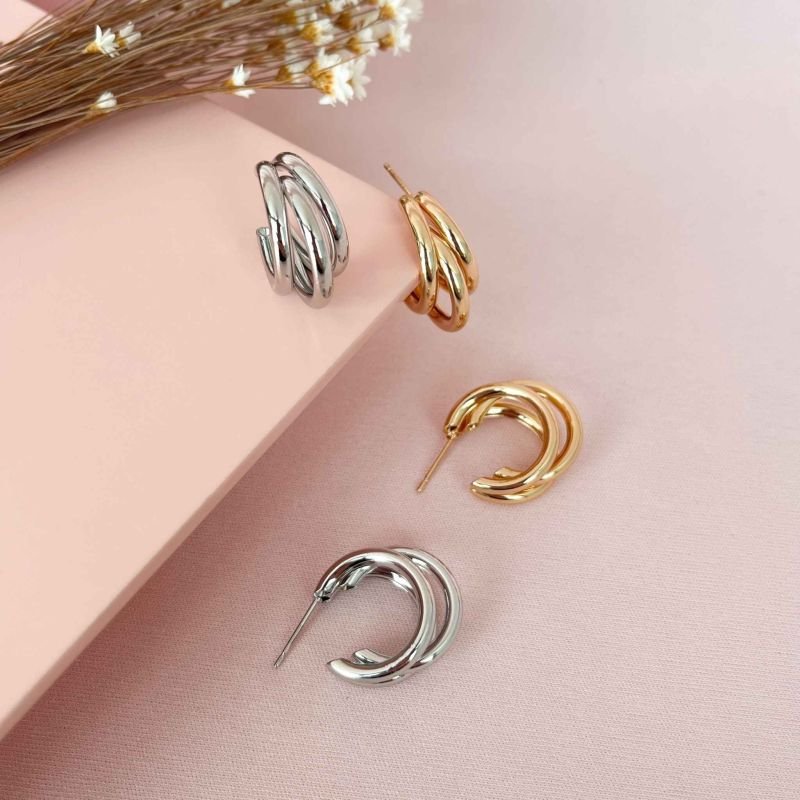 ARGOLA TRÊS TUBOS P