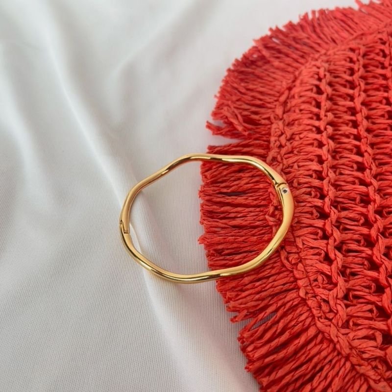 BRACELETE ONDULADO LISO FINO