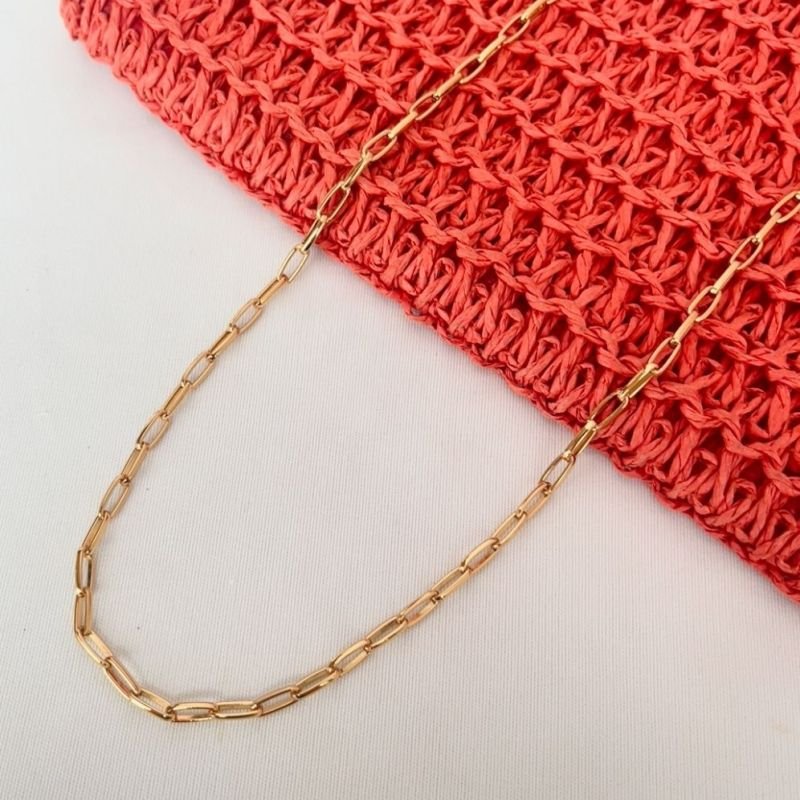 CORRENTE FEMININA ELOS OVAIS PEQUENOS