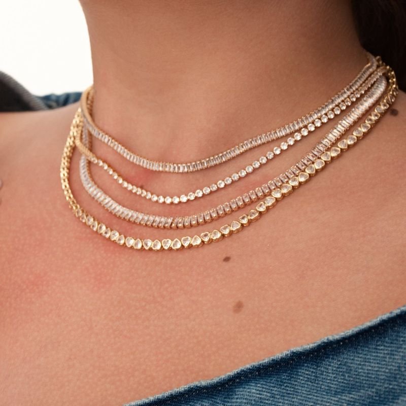 CHOKER RIVIERA FINA ZIRCÔNIAS REDONDAS