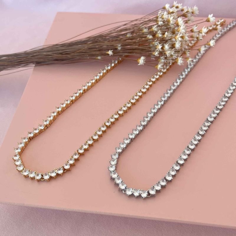 CHOKER RIVIERA TRÊS PONTAS EM TRIOS
