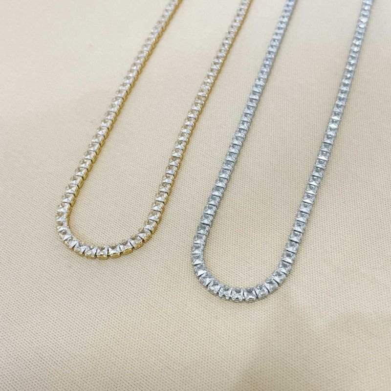 CHOKER RIVIERA ZIRCÔNIAS QUADRADAS