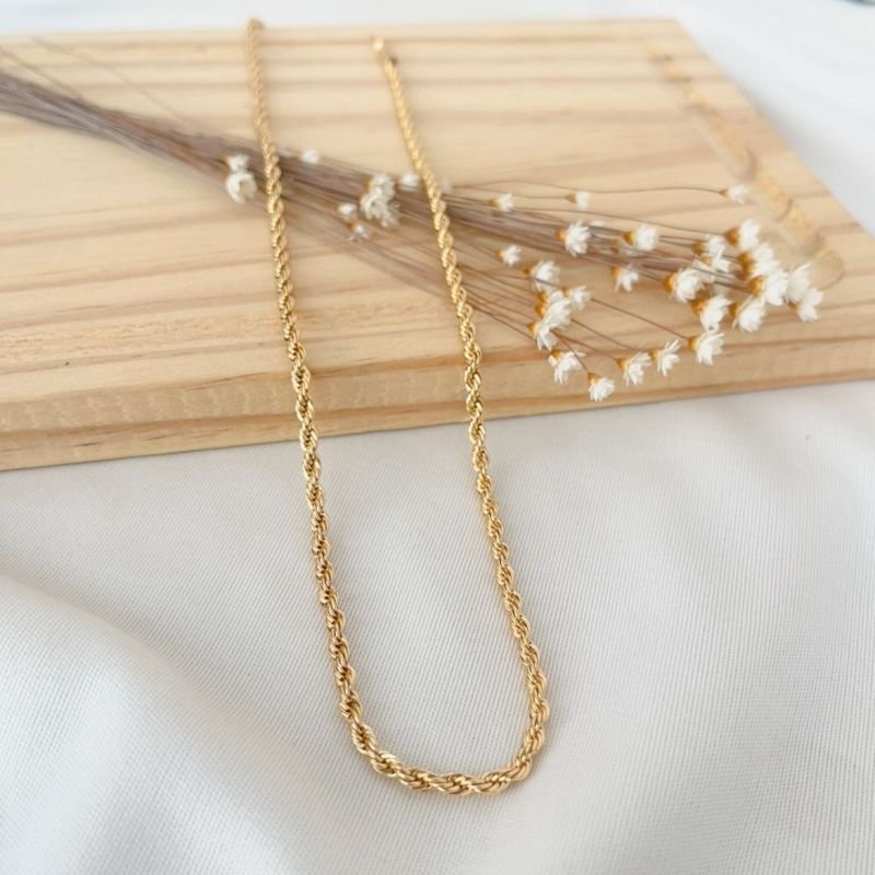 CHOKER CORDÃO BAIANO 3MM (45CM + 5CM DE EXTENSOR)