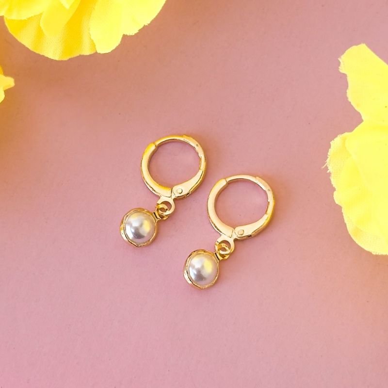MINI ARGOLA ARTICULADA COM PÉROLA