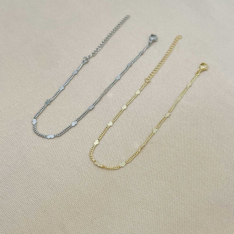 PULSEIRA FEMININA CORAÇÃO ACHATADO