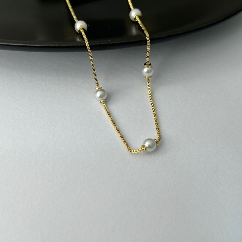 PULSEIRA VENEZIANA COM PÉROLAS
